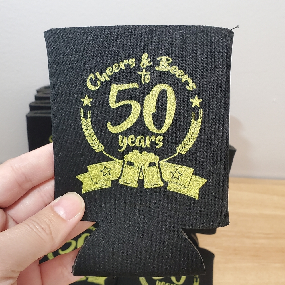 50th Birthday Can Coolers